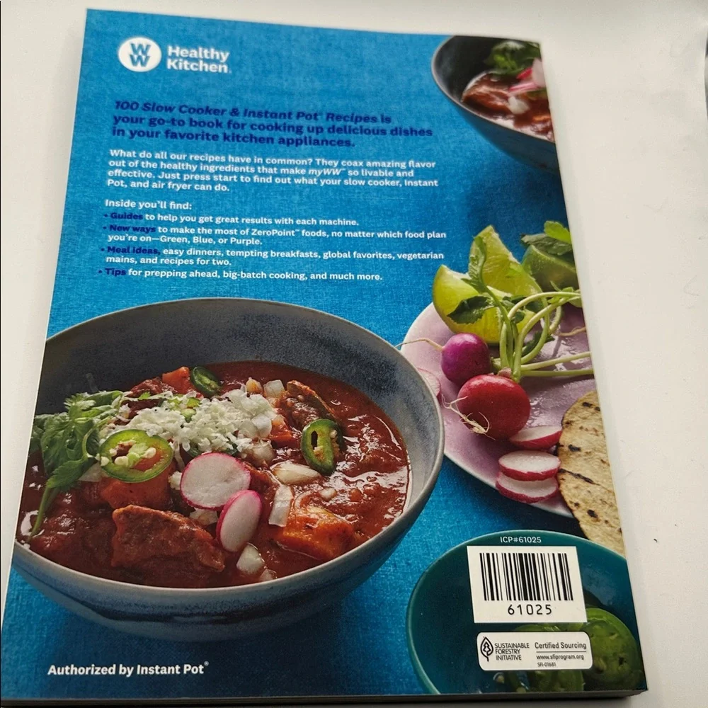 Weight Watchers 100 Slow Cooker & Instant Pot Recipes Bonus Air Fryer Ideas Used